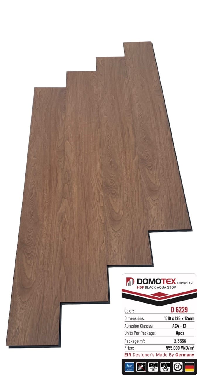 Sàn gỗ cốt đen DOMOTEX 12mm