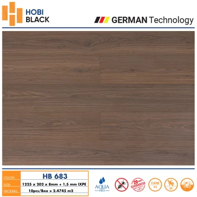 Sàn Gỗ Cốt Đen Hobi Black HB 687