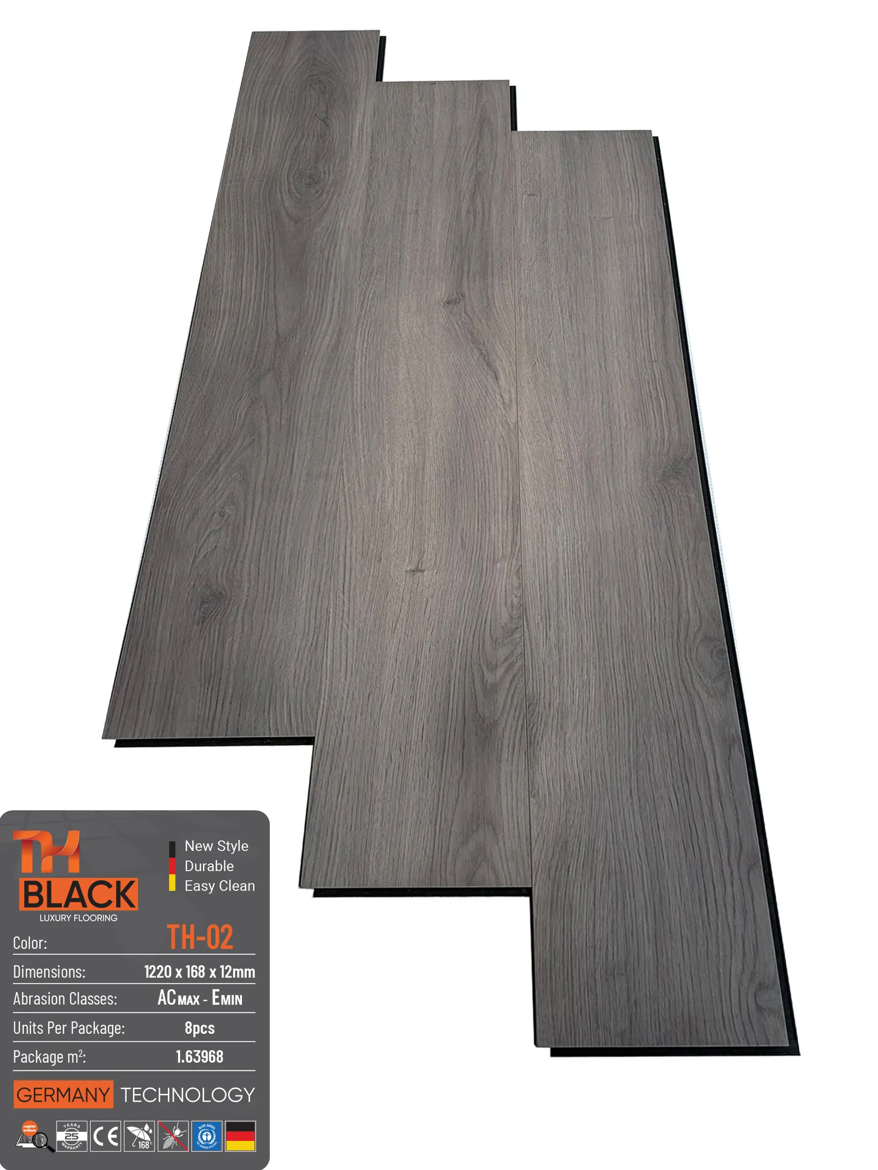 Sàn Gỗ Cốt Đen TH-Black TH-02