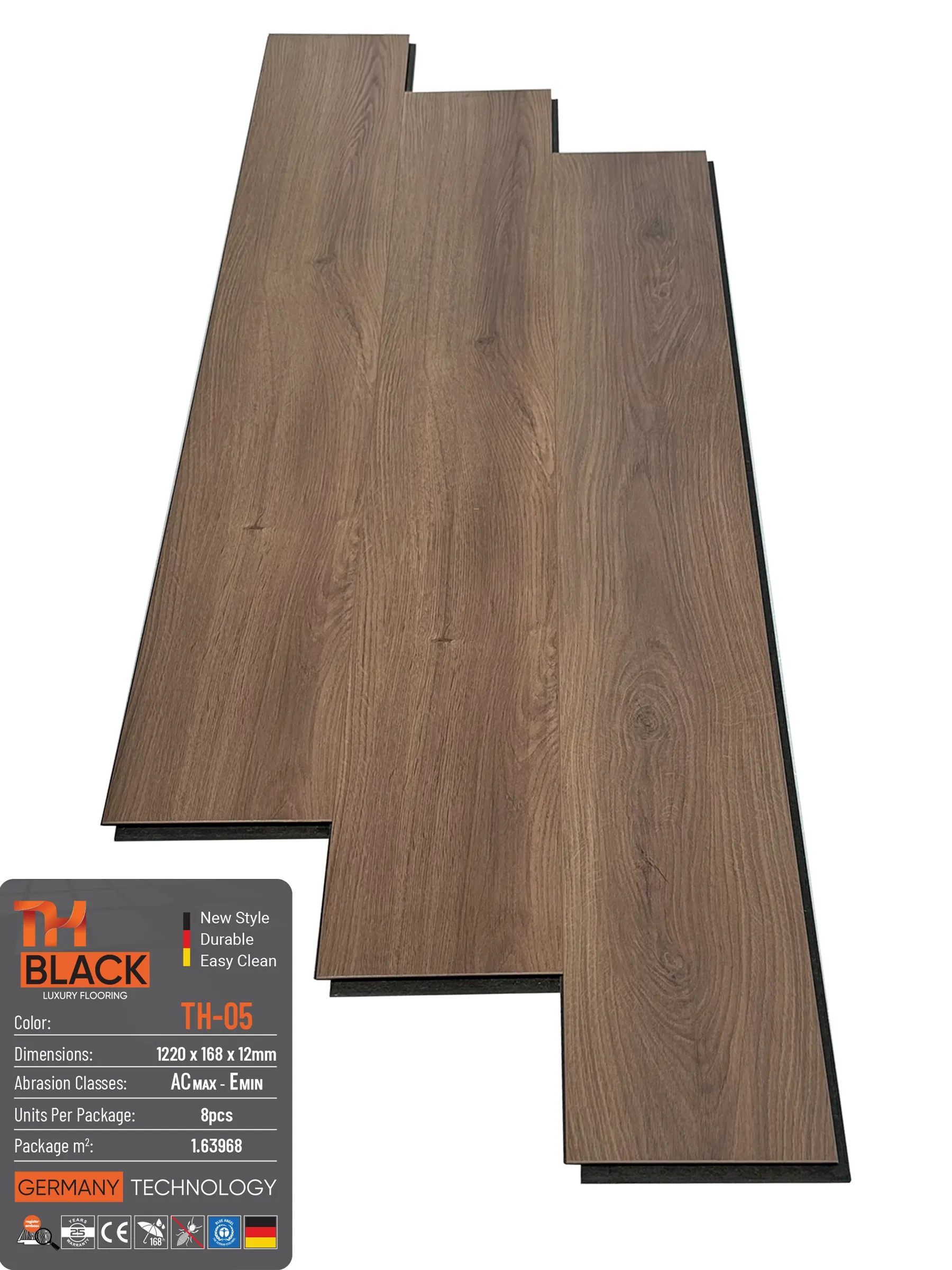 Sàn Gỗ Cốt Đen TH-Black TH-05