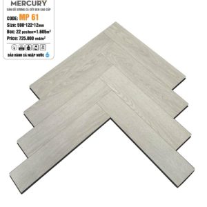 Sàn Gỗ Xương Cá Cốt Đen Mercury Plus MP 61