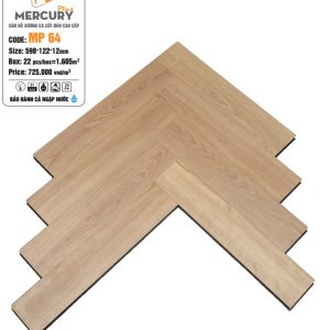 Sàn Gỗ Xương Cá Cốt Đen Mercury Plus MP 64