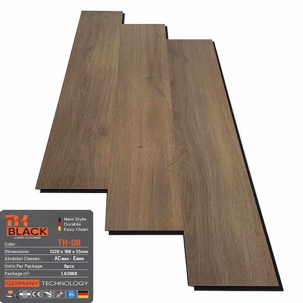Sàn Gỗ Cốt Đen TH-Black TH-08